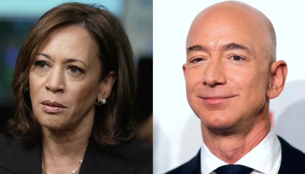 Jeff Bezos Blocks Washington Post Endorsement of Kamala Harris, Report Says